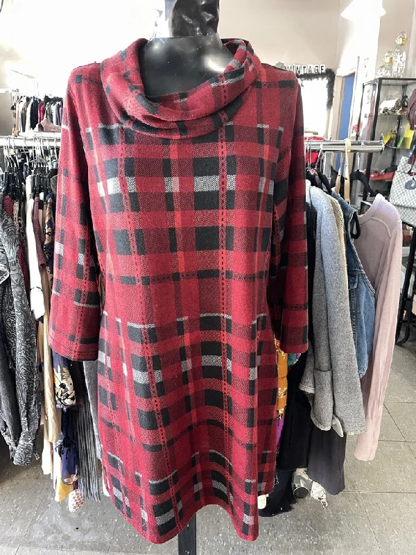 Papillion plaid tunic XL