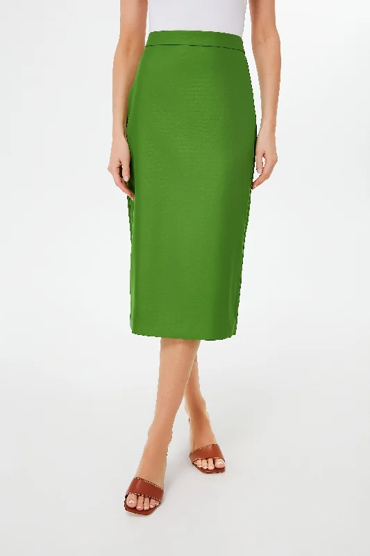 Green Duchess Pencil Skirt